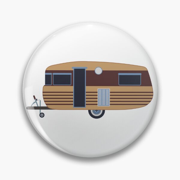 Item preview,  Orange and Red Retro Caravan Holiday Camping Home designed and sold by Green Acre Designs.