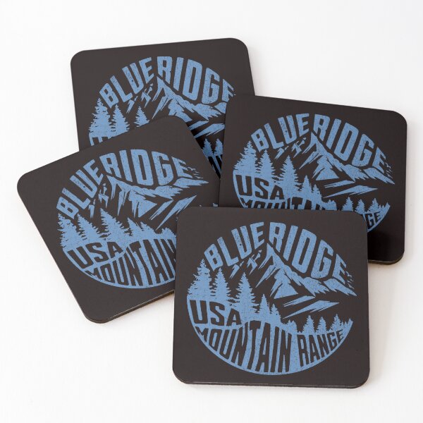 Item preview, Blue Ridge Mountain Range USA Vintage Emblem Souvenir designed and sold by The Masked Designer.