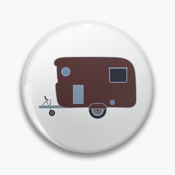 Item preview, Red Retro Caravan Holiday Camping Home designed and sold by Green Acre Designs.