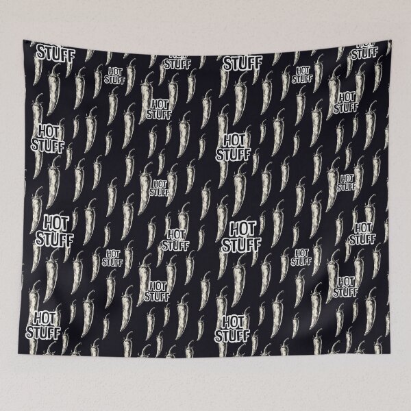 Item preview, Hot stuff, black pattern designed and sold by nimbusdesignart.