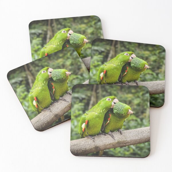 Item preview, Sweet Couple of green Parrots designed and sold by Alla Gill.