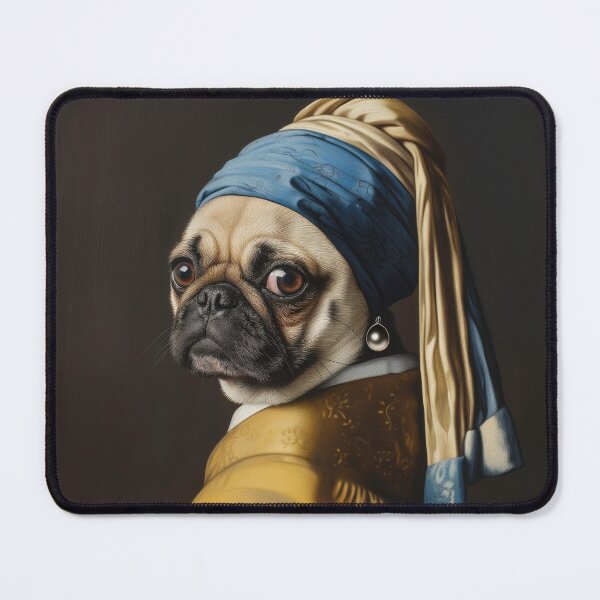 Item preview, Earring Enigma: The Pug Edition designed and sold by Stillness store.