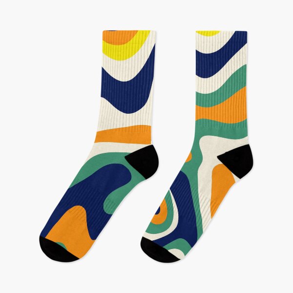 Artikelvorschau, Retro Fluid Swirls: Minimalist Abstract Waves Design entworfen und verkauft von Timegraf.