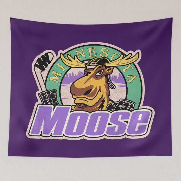 Item preview, Minnesota Moose Retro Ice Hockey designed and sold by darklordpug.