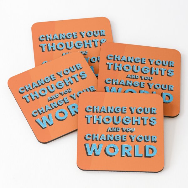 Item preview, Change Your Thoughts Motivational Typography Pop Art designed and sold by kakarikihill.