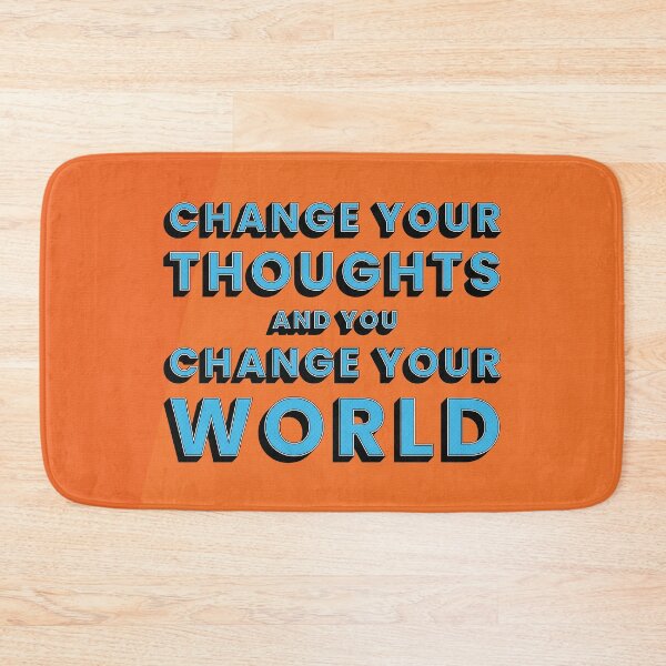 Item preview, Change Your Thoughts Motivational Typography Pop Art designed and sold by kakarikihill.
