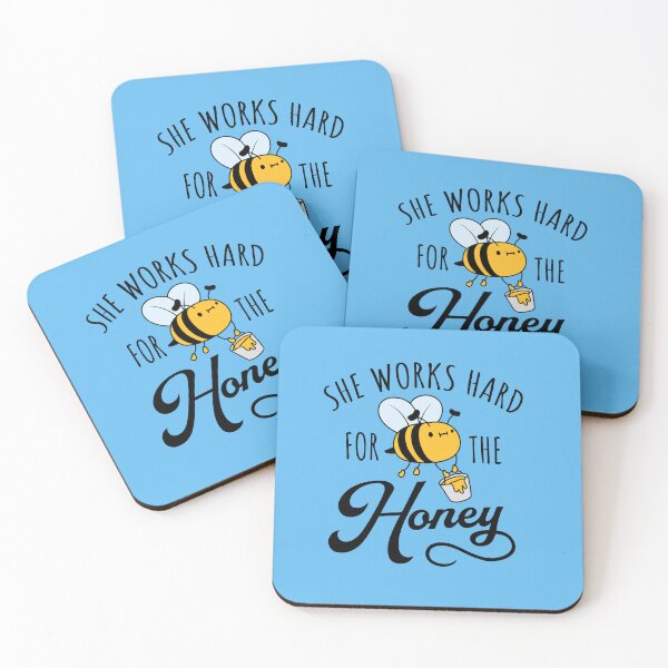 Item preview, Bumble Bee She Works Hard For The Honey Money designed and sold by shirt-o-mat.