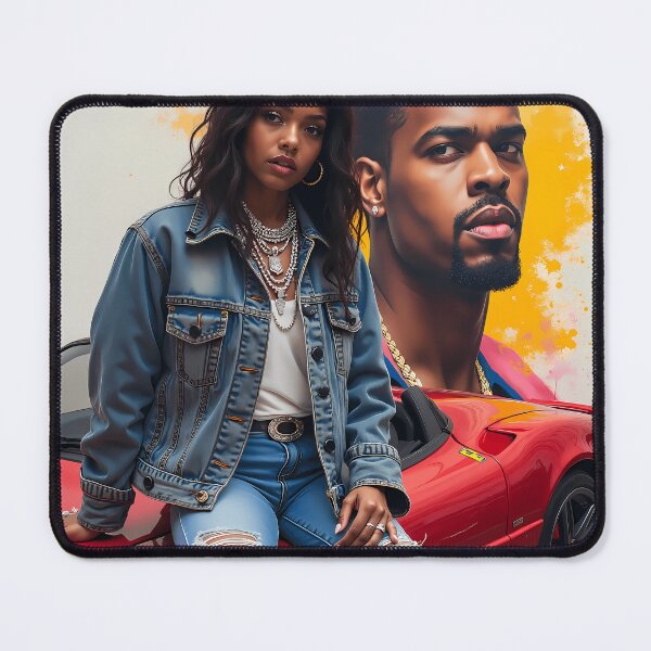 Item preview, African American Woman - Closer than Close designed and sold by tonyartprints.