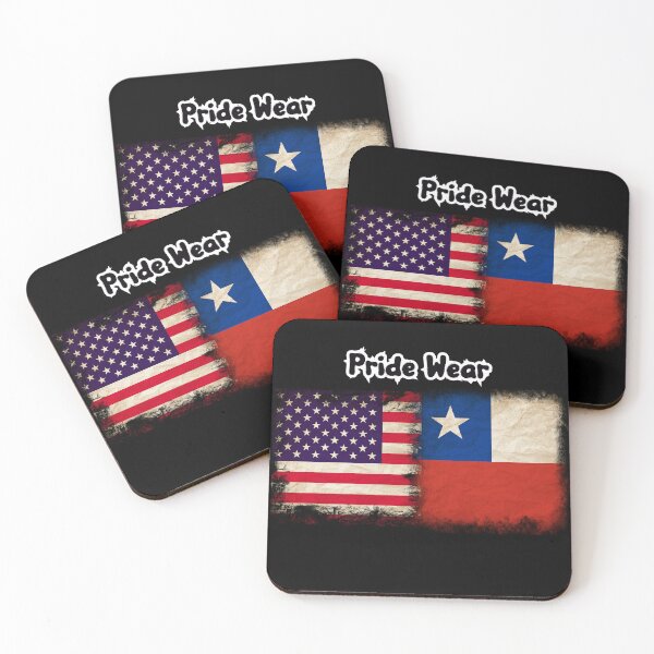 Item preview, US Flag and Chile Flag Pride Wear Design designed and sold by LovelyHappyGift.