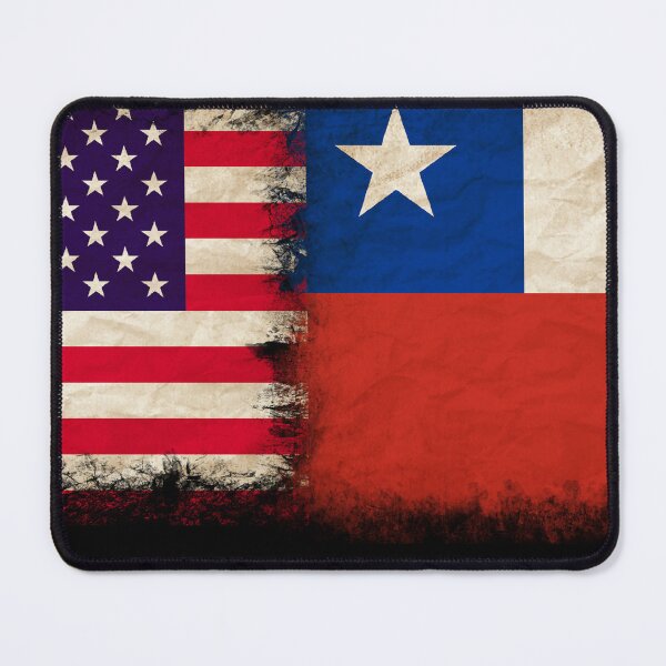 Item preview, US Flag and Chile Flag Pride Wear Design designed and sold by LovelyHappyGift.
