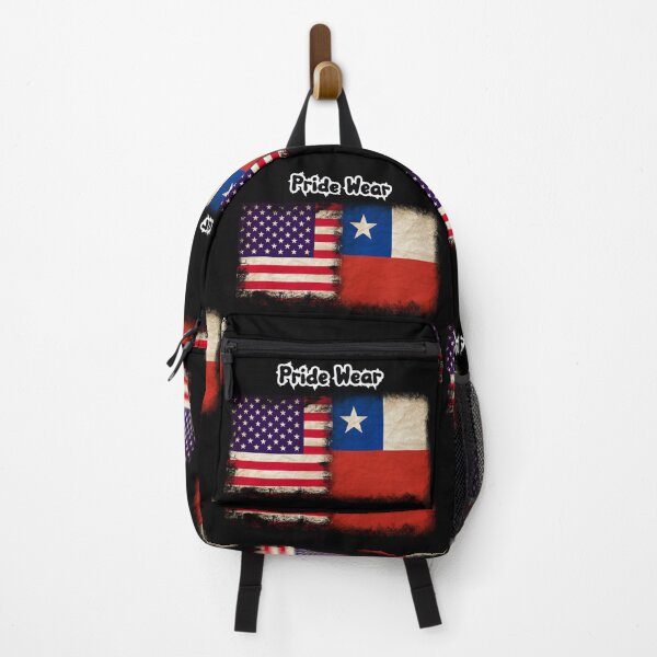 Item preview, US Flag and Chile Flag Pride Wear Design designed and sold by LovelyHappyGift.