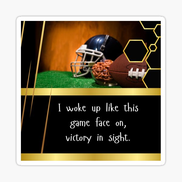 Game Face On Sticker