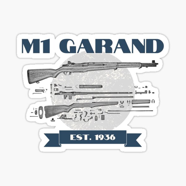 Vista previa del artículo con la obra «M1 Garand», diseñado y vendido por Natalie Bromer.