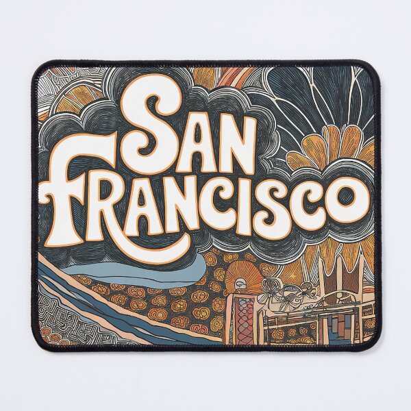 Item preview, San Francisco Whimsical City Life Abstract Vintage Zentangle Art designed and sold by Witty Shirts.