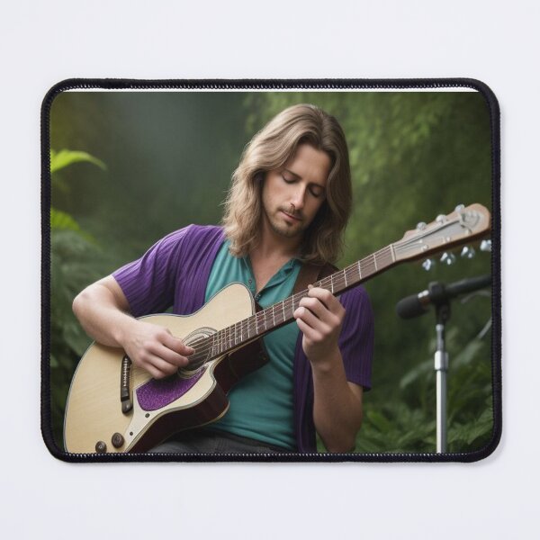 Item preview, Man Playing Guitar In Nature designed and sold by highplacidity.