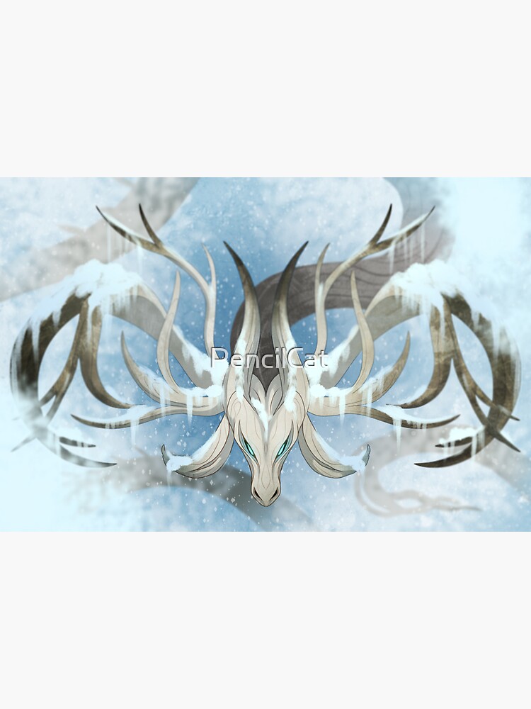 Thumbnail 3 of 3, Sticker, Spirit of Winter designed and sold by PencilCat.