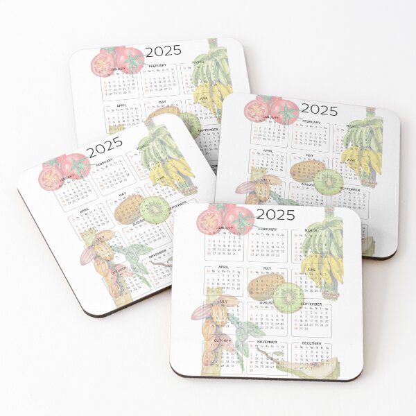 Item preview, 2025 Calendar with Watercolor Fruit Illustrations designed and sold by Betogabo.