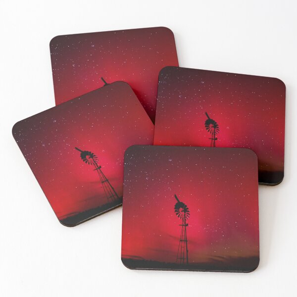 Item preview, Southern Lights Aurora Red Delight Busselton Western Australia designed and sold by Rainbow Farm Photography.