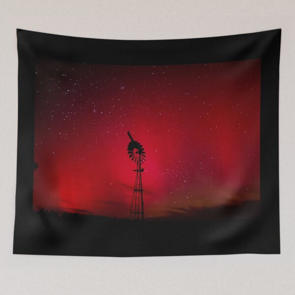 Item preview, Southern Lights Aurora Red Delight Busselton Western Australia designed and sold by Rainbow Farm Photography.