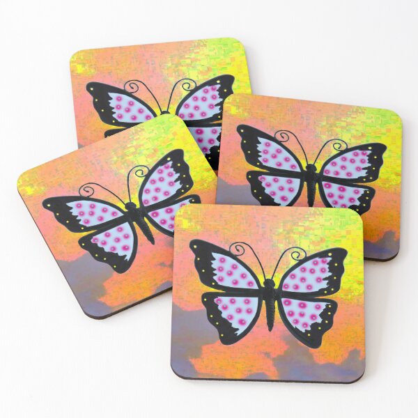 Item preview, Butterfly in a Sunrise Sky on Planet Zorg designed and sold by heatherfriedman.