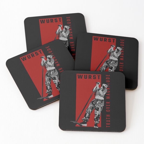Item preview, Conchita Wurst - Tour 2020 - Krakow - Red Background designed and sold by SzaboMarta.