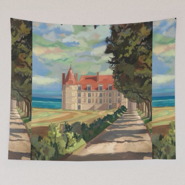 Item preview, Coastal French Chateau Stroll – Scenic Path designed and sold by CARRAANN.