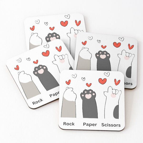 Artikelvorschau, Schere Stein Papier Handspiel Süße Pfote Lustige Katze entworfen und verkauft von AyshaTj.