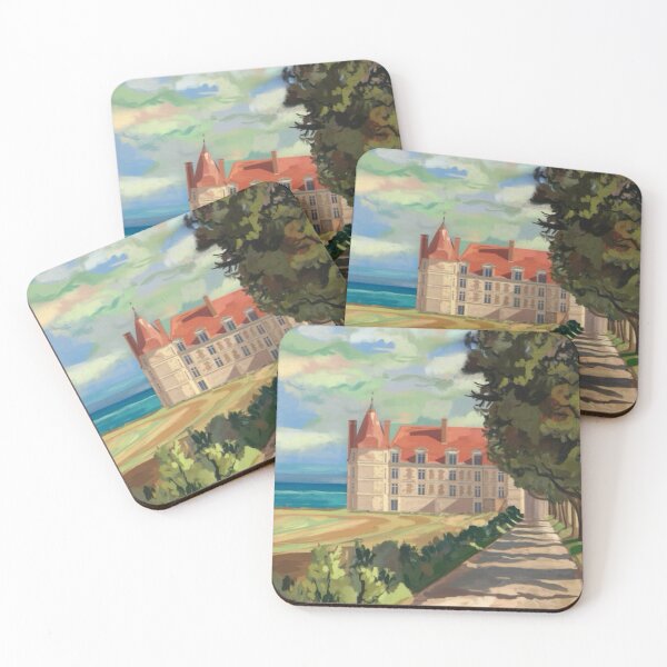 Item preview, Coastal French Chateau Stroll – Scenic Path designed and sold by CARRAANN.