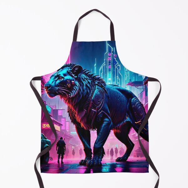 Item preview, The Lion of the cyberpunk world designed and sold by MaiquinhoSilva.