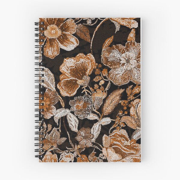 Artikelvorschau, Beige stimmungsvolle florale Pailletten Maximalistisches ästhetisches Muster entworfen und verkauft von Creative Brat Design Studio.