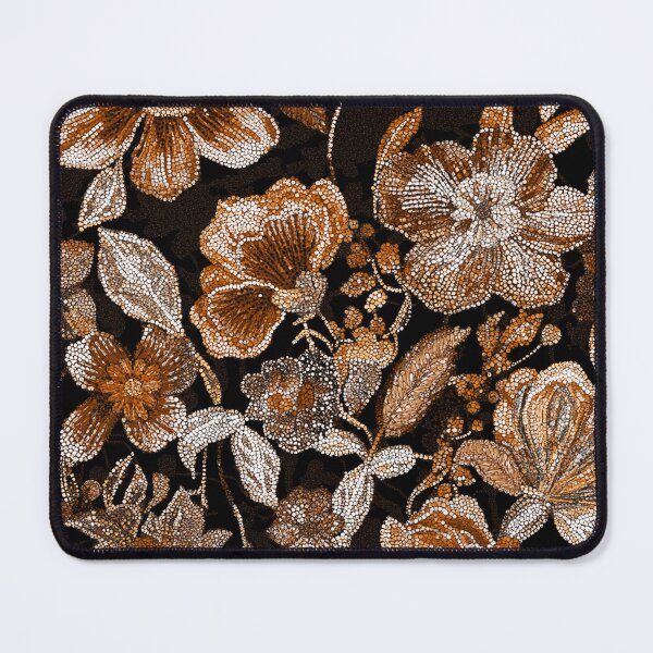 Item preview, Beige Moody Floral Sequins Maximalist Aesthetic Pattern designed and sold by Creative Brat Design Studio.