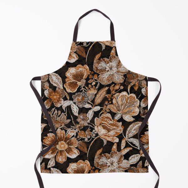 Item preview, Beige Moody Floral Sequins Maximalist Aesthetic Pattern designed and sold by Creative Brat Design Studio.