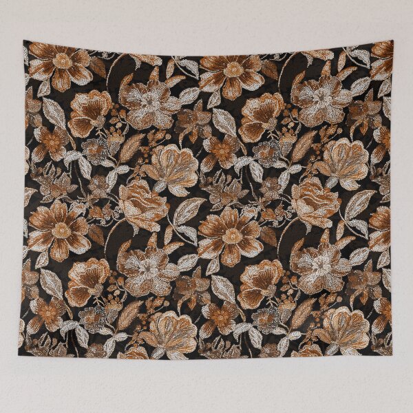 Item preview, Beige Moody Floral Sequins Maximalist Aesthetic Pattern designed and sold by Creative Brat Design Studio.
