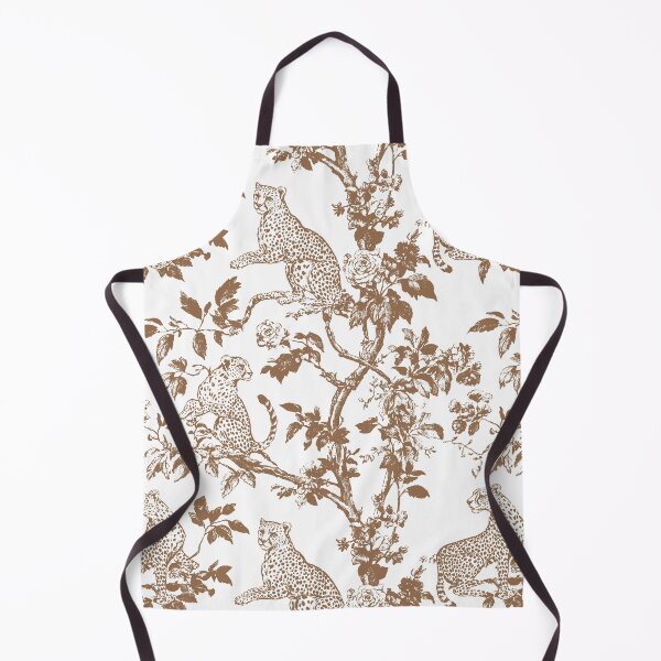 Aperçu de l'œuvre Motif floral esthétique en toile de guépard beige créée et vendue par Creative Brat Design Studio.