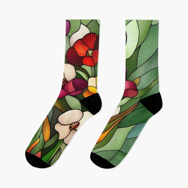 Item preview, Faux Stained Glass Wildflowers designed and sold by OLAIZA.