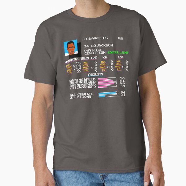 Bo Jackson - Football Video Game Stats Classic T-Shirt