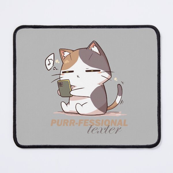 Item preview, Purrfessional Texter Cat  designed and sold by SwedePotato.