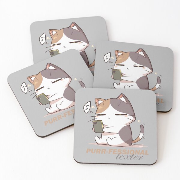 Item preview, Purrfessional Texter Cat  designed and sold by SwedePotato.
