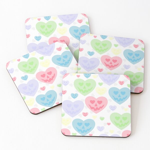 Item preview, halloween valentine pastel goth creepy hearts  designed and sold by Gossip Rag.