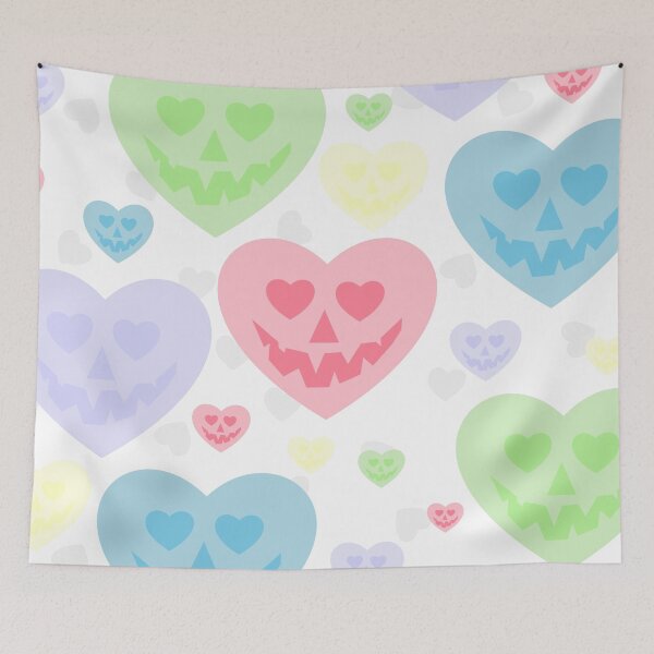 Item preview, halloween valentine pastel goth creepy hearts  designed and sold by Gossip Rag.