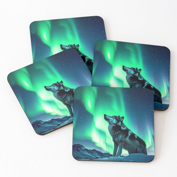 Item preview, Northern Lights Wolf 1 designed and sold by CreativityAlive.