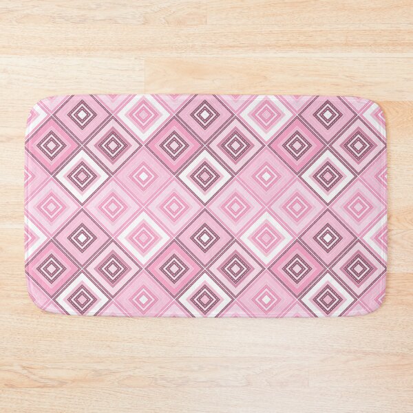 Item preview, pink pattern of square patches designed and sold by fuzzyfox.