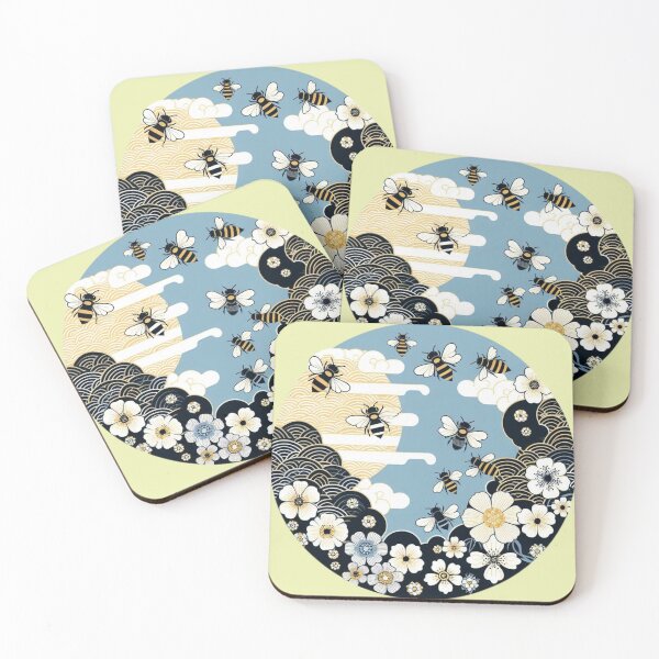 Item preview, Zen Bees in a Japanese Garden designed and sold by figandroseco.
