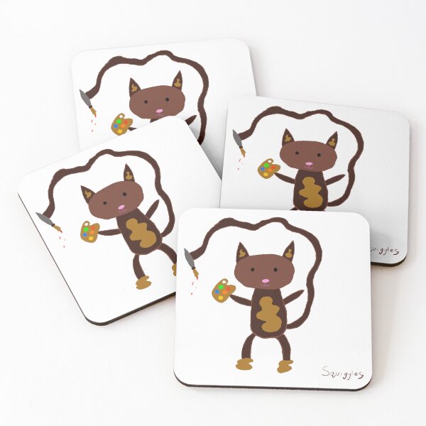 Item preview, Squiggles art cat drawing designed and sold by sageroseau.