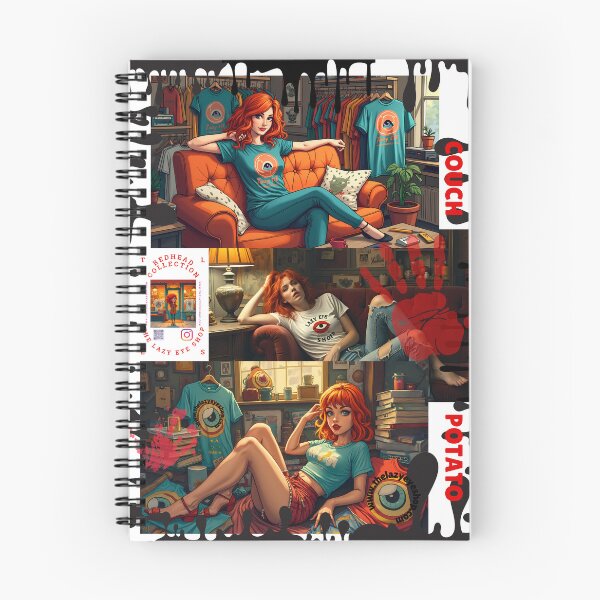 Item preview, 2025 REDHEAD Couch Potato COLLAGE DESIGN designed and sold by THELAZYEYESHOP.