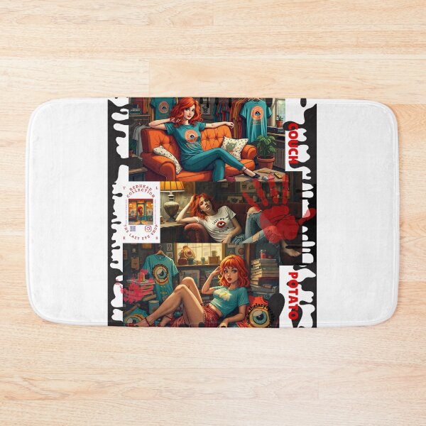 Item preview, 2025 REDHEAD Couch Potato COLLAGE DESIGN designed and sold by THELAZYEYESHOP.