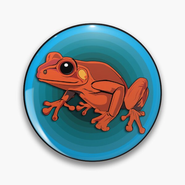 Item preview, Orange Tree Frog Blue Aura designed and sold by RRMStudios.