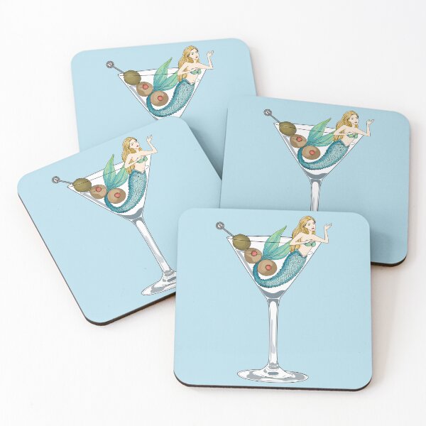 Item preview, Mermaid Dirty Martini designed and sold by Magnolia Valley Art.