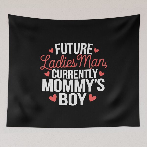 Item preview, Currently Mommy's Boy Valentines Day Funny designed and sold by tmerchtrends.