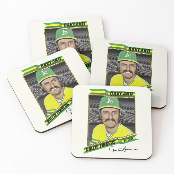 Artikelvorschau, Rollie Fingers – Baseball-Sammelkarte im Retro-Stil entworfen und verkauft von darklordpug.